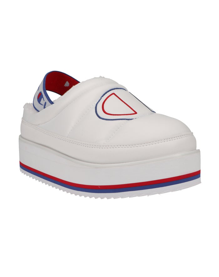 Champion Platform Sling Back - Hvite Tøfler Dame - Norge 928QDCOWJ